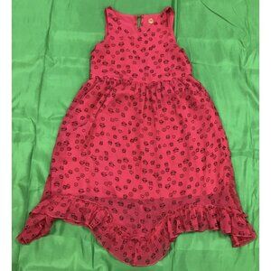 Girls Pink Cat Dress Size 12